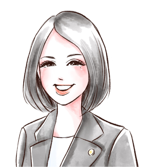 浅原詩織司法書士事務所代表、浅原詩織似顔絵